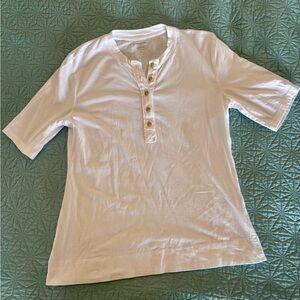 Banana Republic White Casual Button Down Shirt